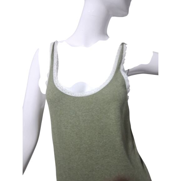 Y2K Vtg Gap Womens size Large Lace Cotton Grungecore Preppy Academia Cami Top - Picture 11 of 12